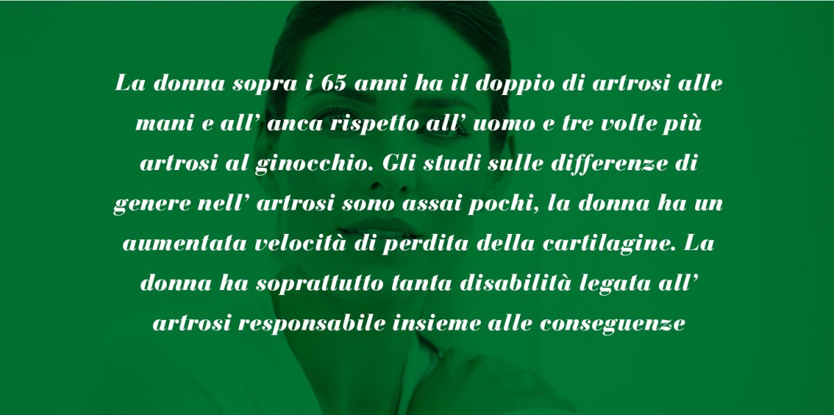 Medicina di Genere. Stile di vita e percezione del dolore nelle patologie osteoarticolari