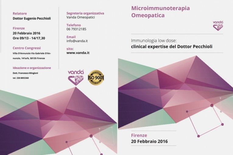 Microimmunoterapia omeopatica. Clinical expertise del Dottor Pecchioli