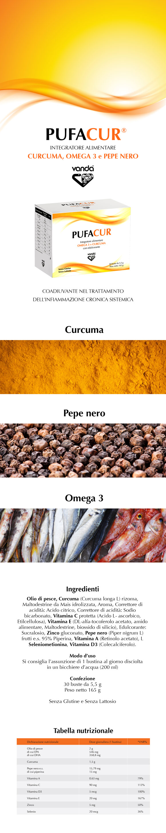 Pufacur integratore curcuma e pepe nero - Vanda Omeopatici