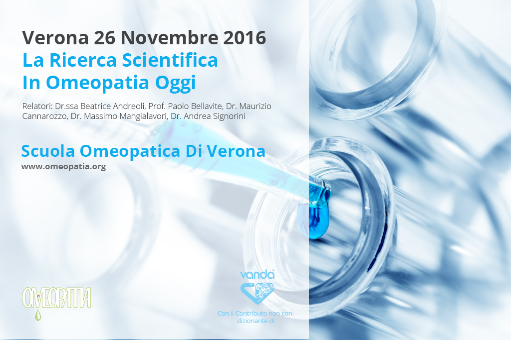 La Medicina Omeopatica ha da molto tempo dimostrato la sua piena efficacia come metodo terapeutico. Giornaliere sono queste conferme, ovunque replicate.