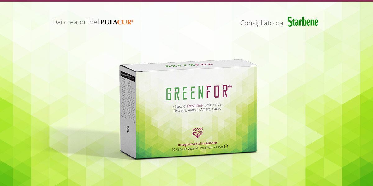 Greenfor® Integratore a base di Forskolina, Caffé verde, Té verde, Arancio amaro e Cacao