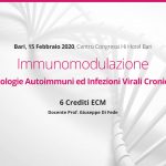 Bari, 15 Febbraio 2020: Immunomodulazione Patologie Autoimmuni ed Infezioni Virali Croniche