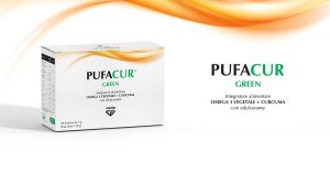 Pufacur Green, Integratore alimentare a base di OMEGA 3 vegetale + curcuma  - Vanda Omeopatici