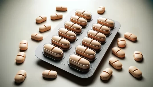 Blister di pillole di statina su superficie piana con spazi vuoti dove sono state rimosse pillole, enfatizzando la gestione del colesterolo attraverso farmaci.