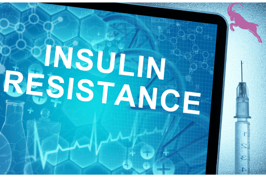 schermo con scritto insulin resistance