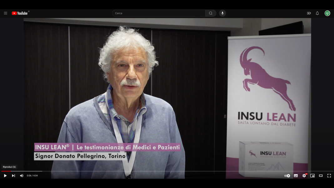 Donato Pellegrino condivide la sua esperienza nel controllo della glicemia con INSU LEAN
