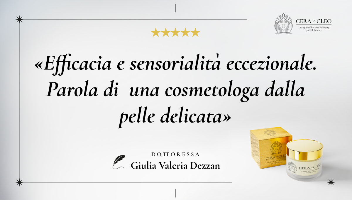 Cosmetologa con pelle sensibile approva Cera di Cleo: risultati visibili