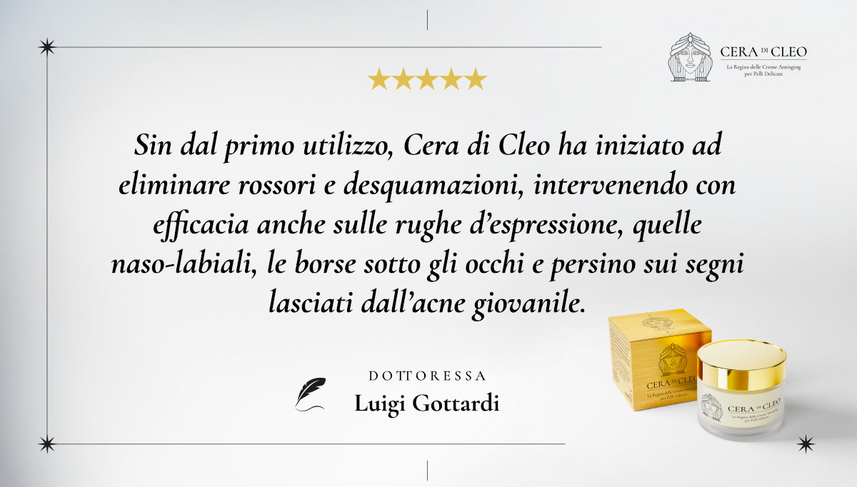 Trattamento antiage uomo: Cera di Cleo elimina rossori e segni d’espressione