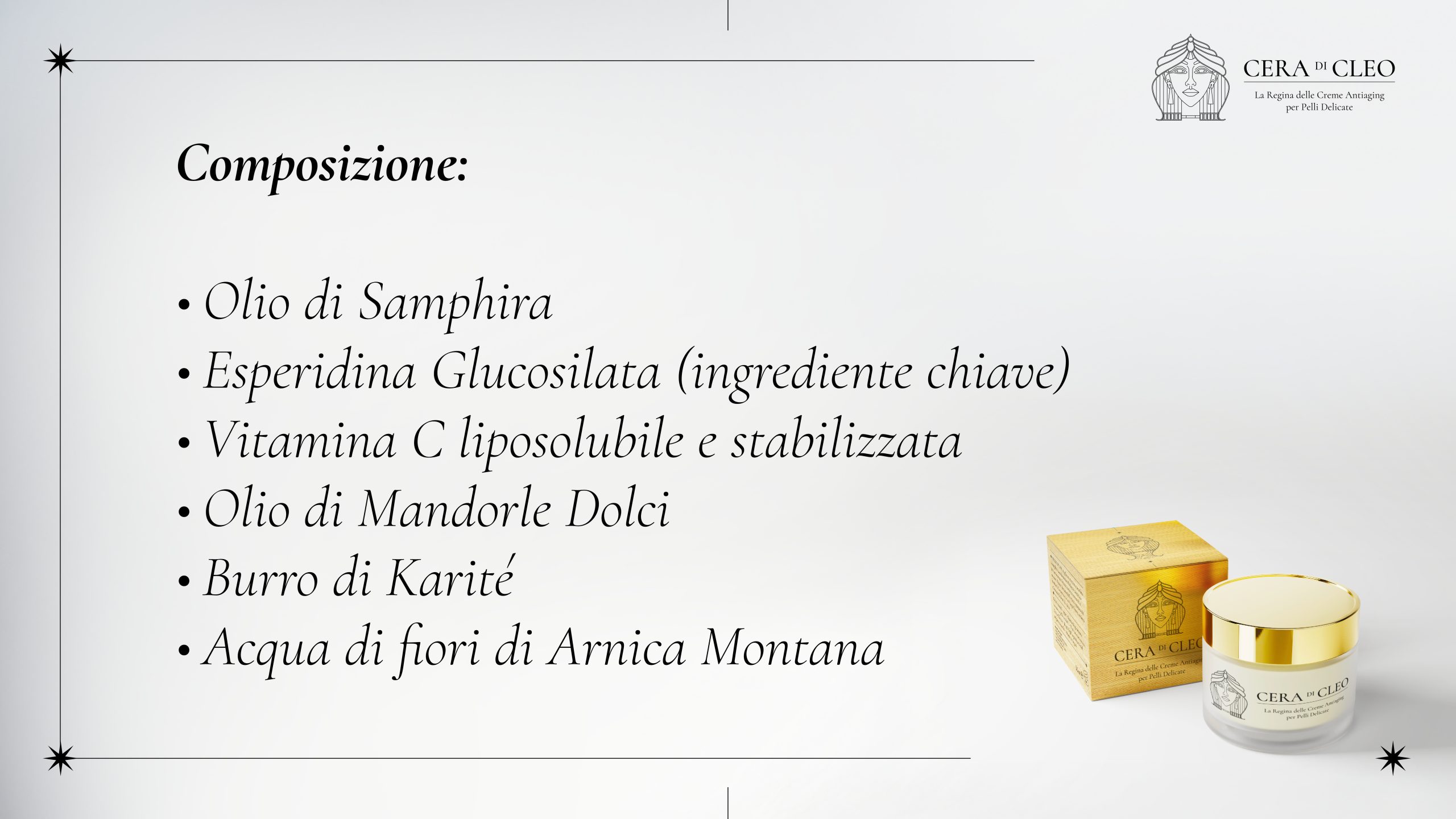 La composizione di Cera di Cleo